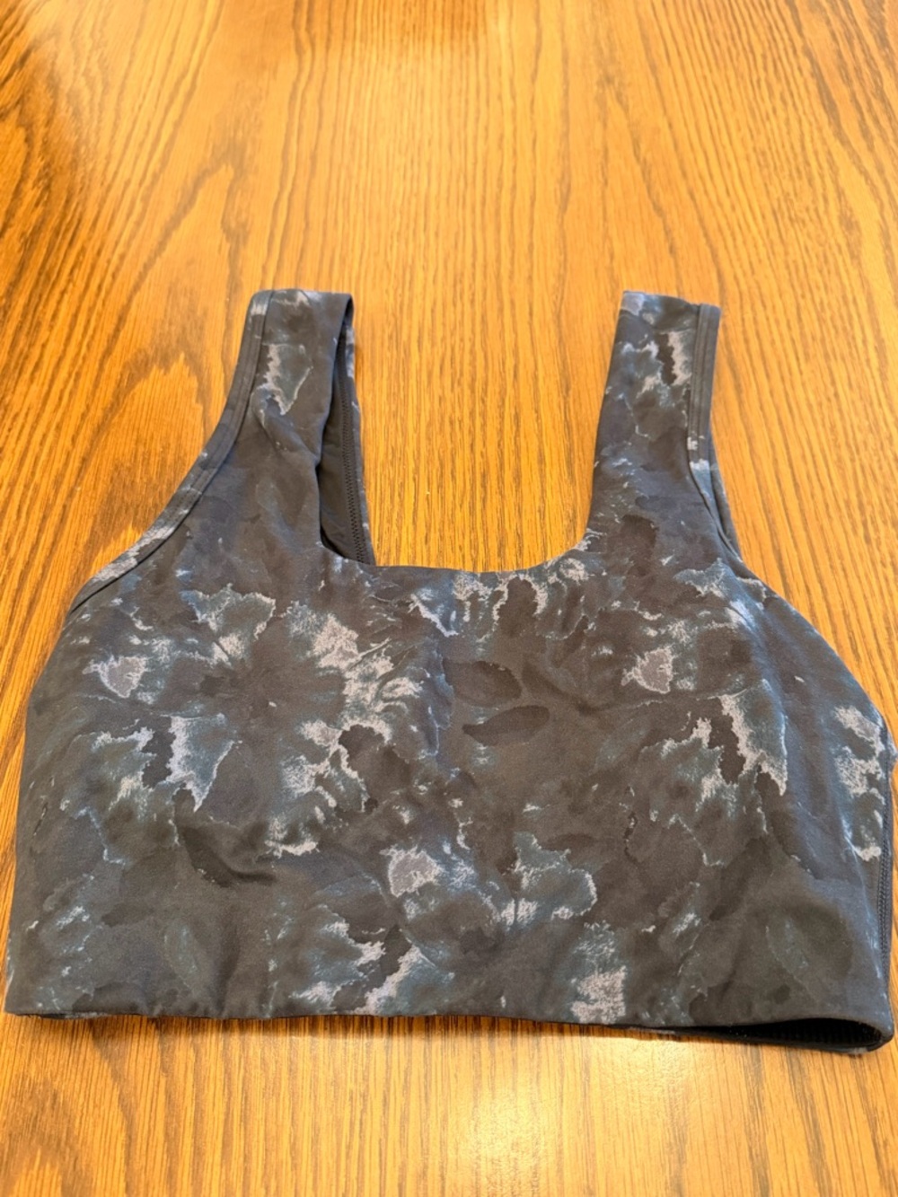 Varley grey, blue  white tye dye Seamless Sports Bra